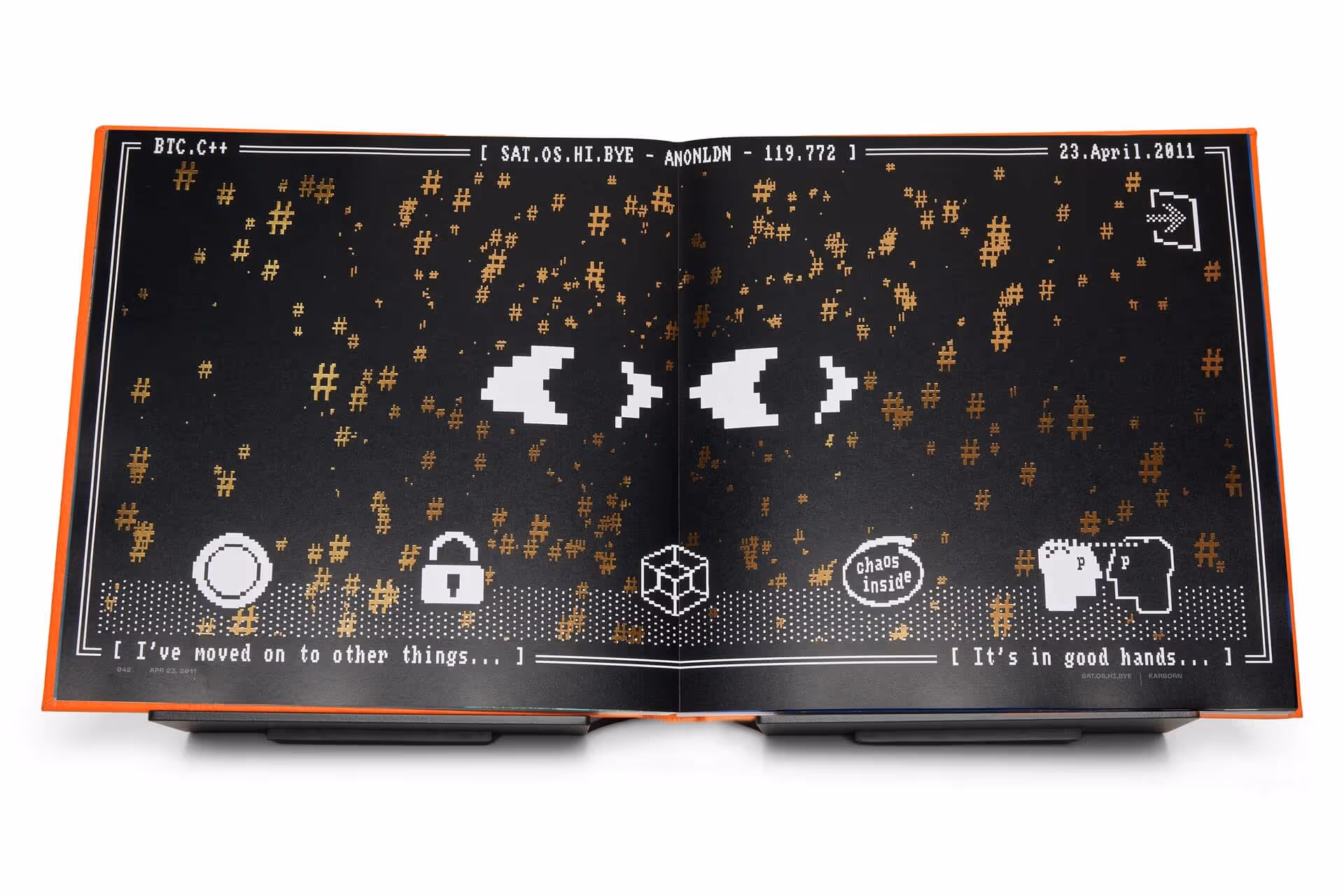 sat.os-hi-bye artwork in BIT History of Bitcoin book by Smashtoshi