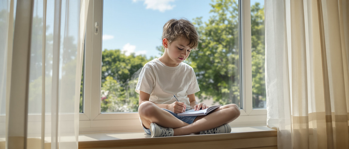 child_writing_windowsill_sunny_day.jpg