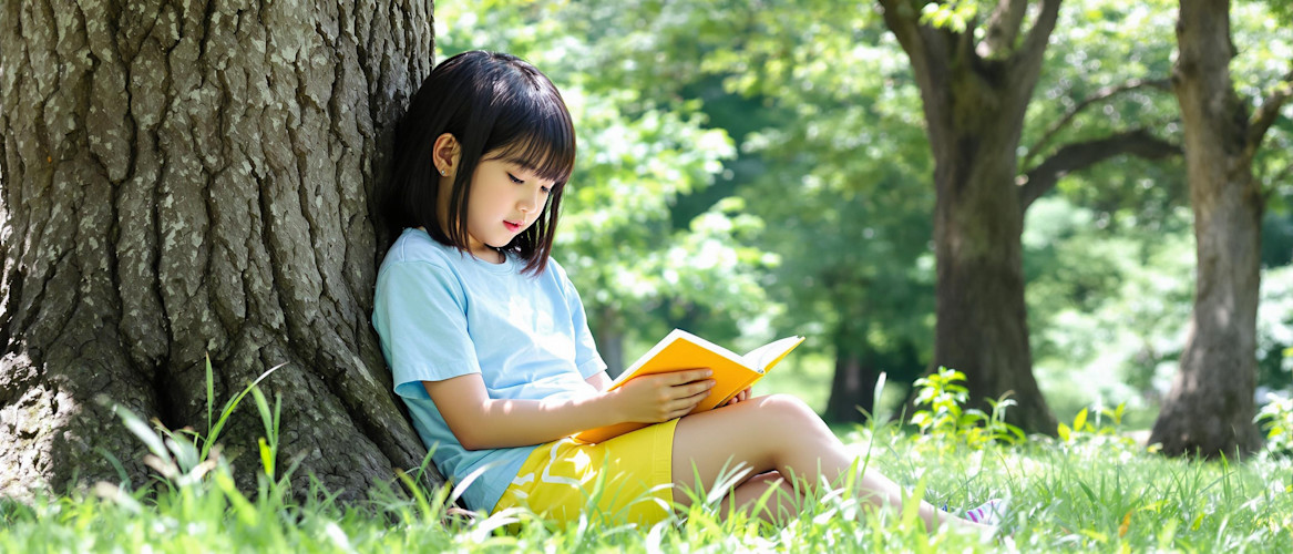 asian-child-tree-trunk-park-read.jpeg