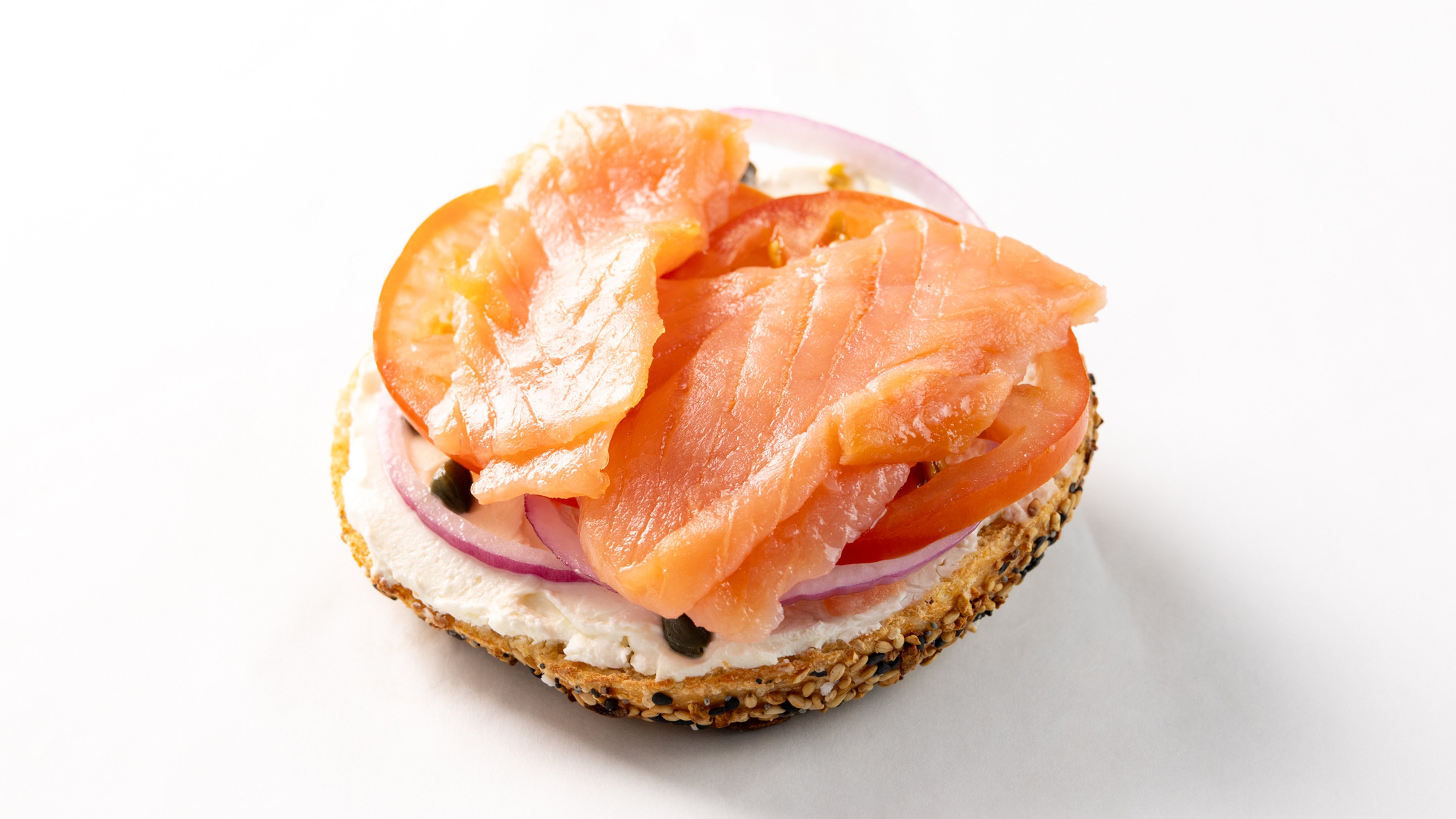 The Shelby — lox on an everything bagel