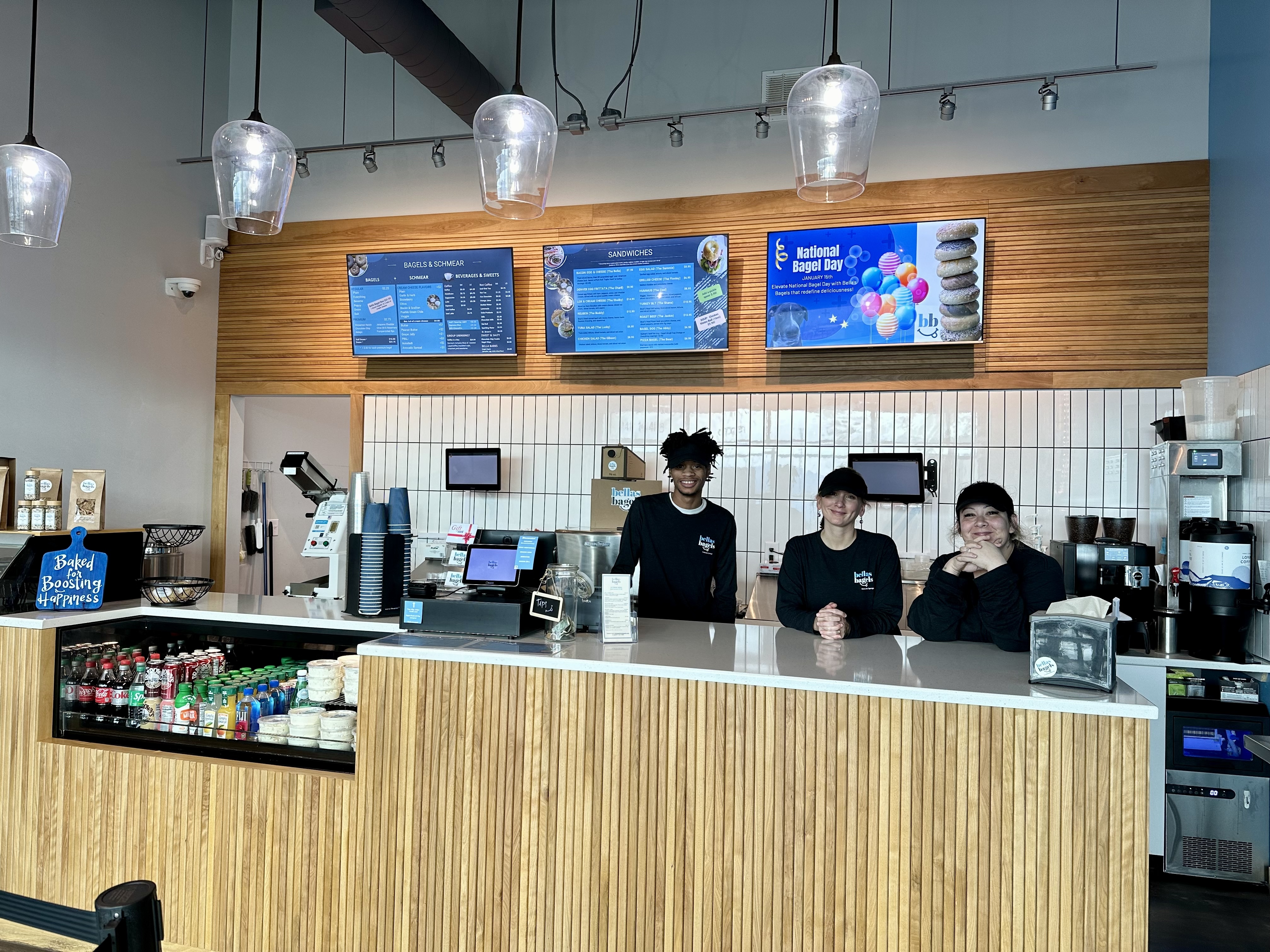 Inside Bella's Bagels, Colorado Springs