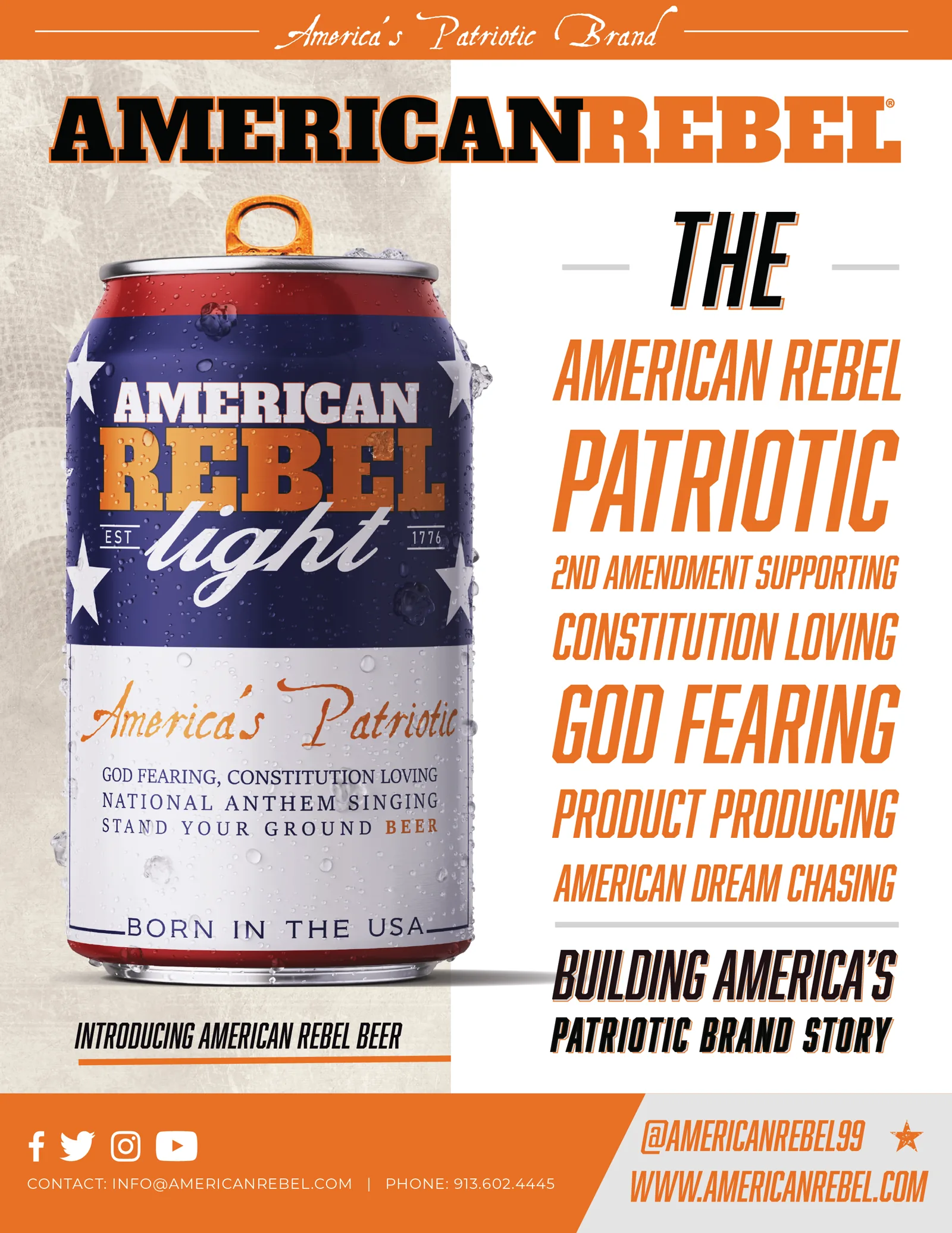 American Rebel investor booklet, spread 1