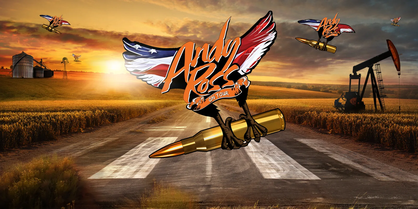Andy Ross Wings & Ammo event banner