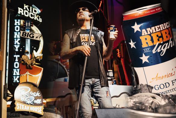 American Rebel Light beer branding by Born Movement