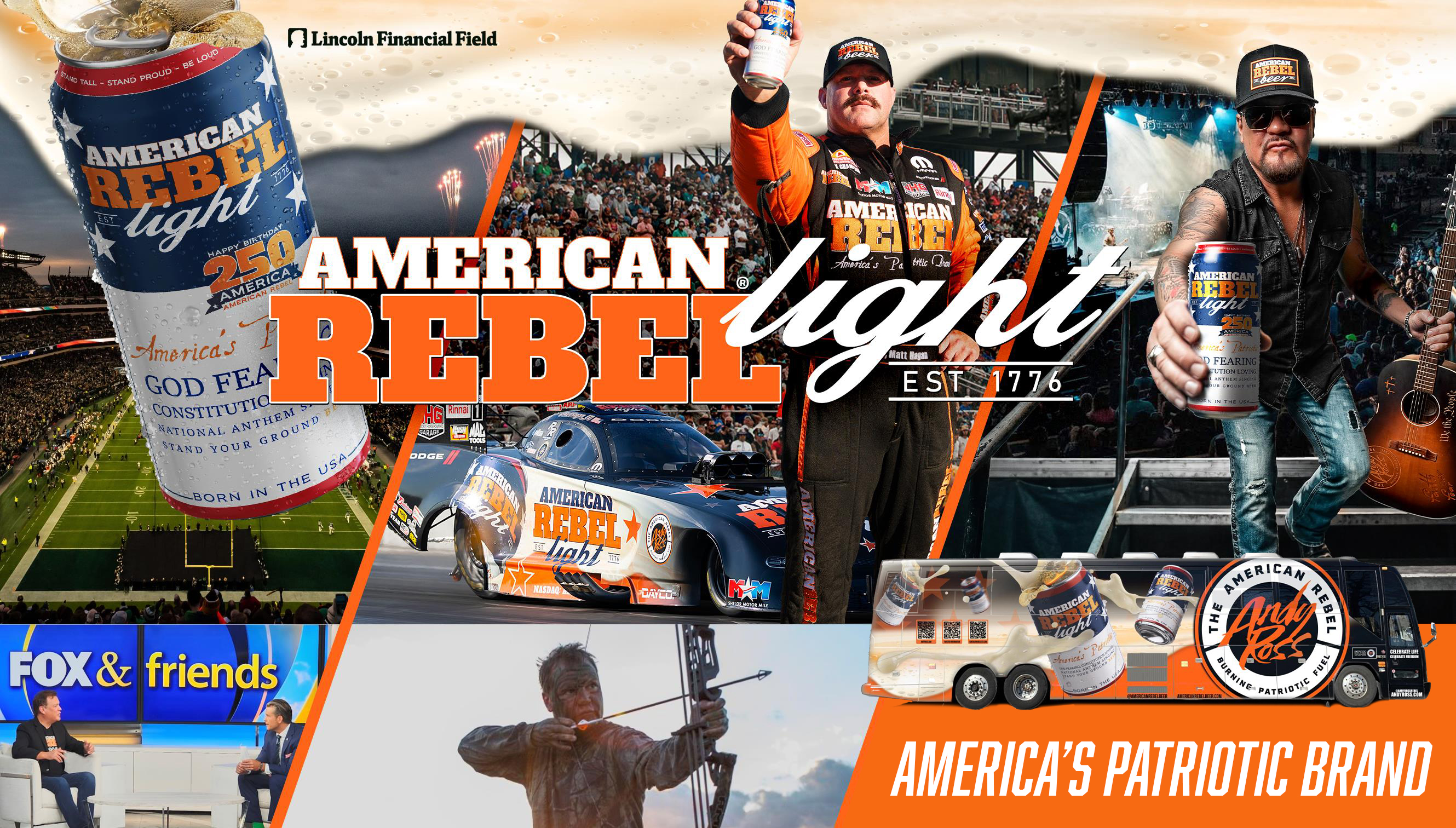 American Rebel Light beer branding by Born Movement
