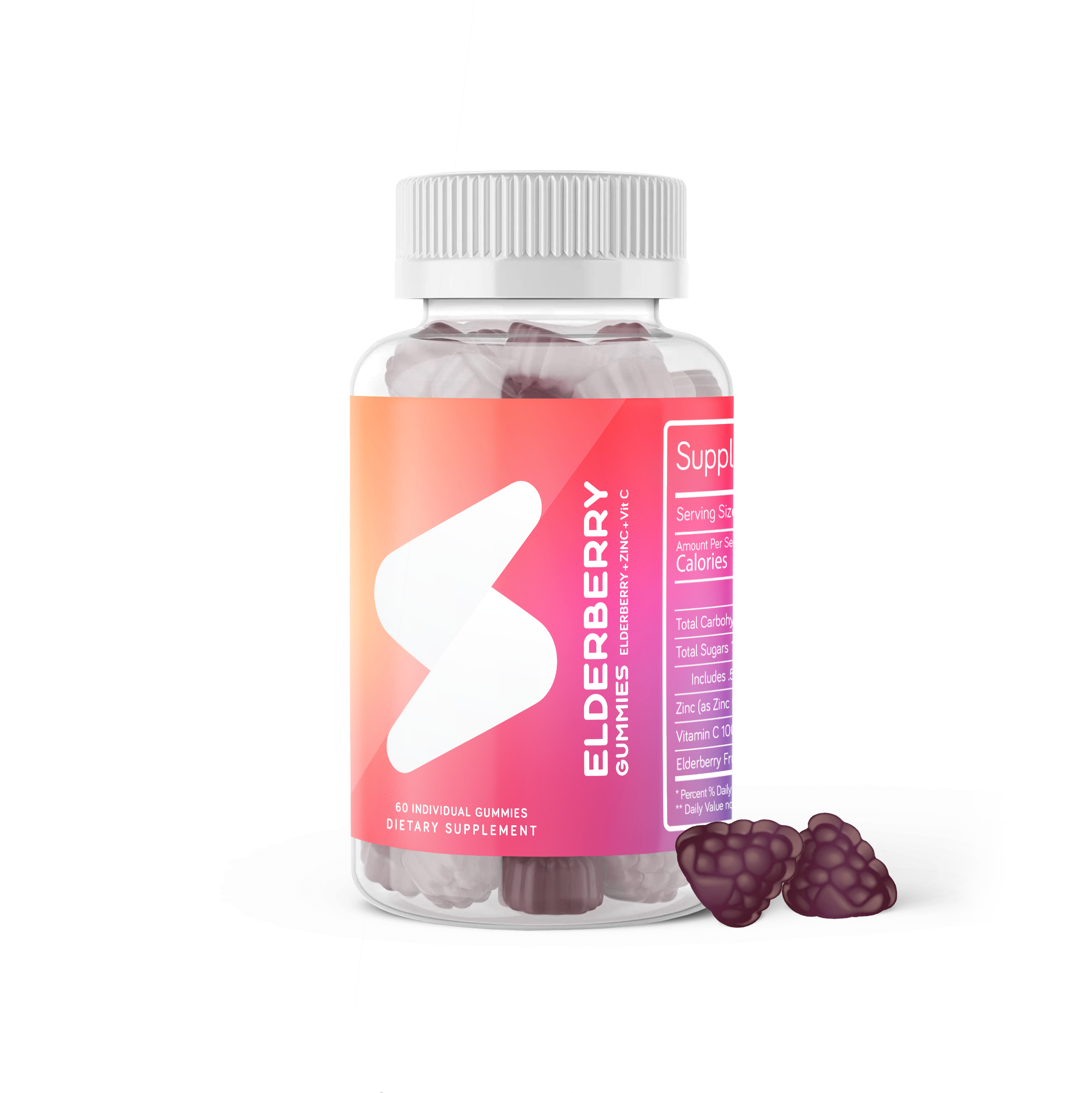 Swych elderberry supplement packaging by Born Movement