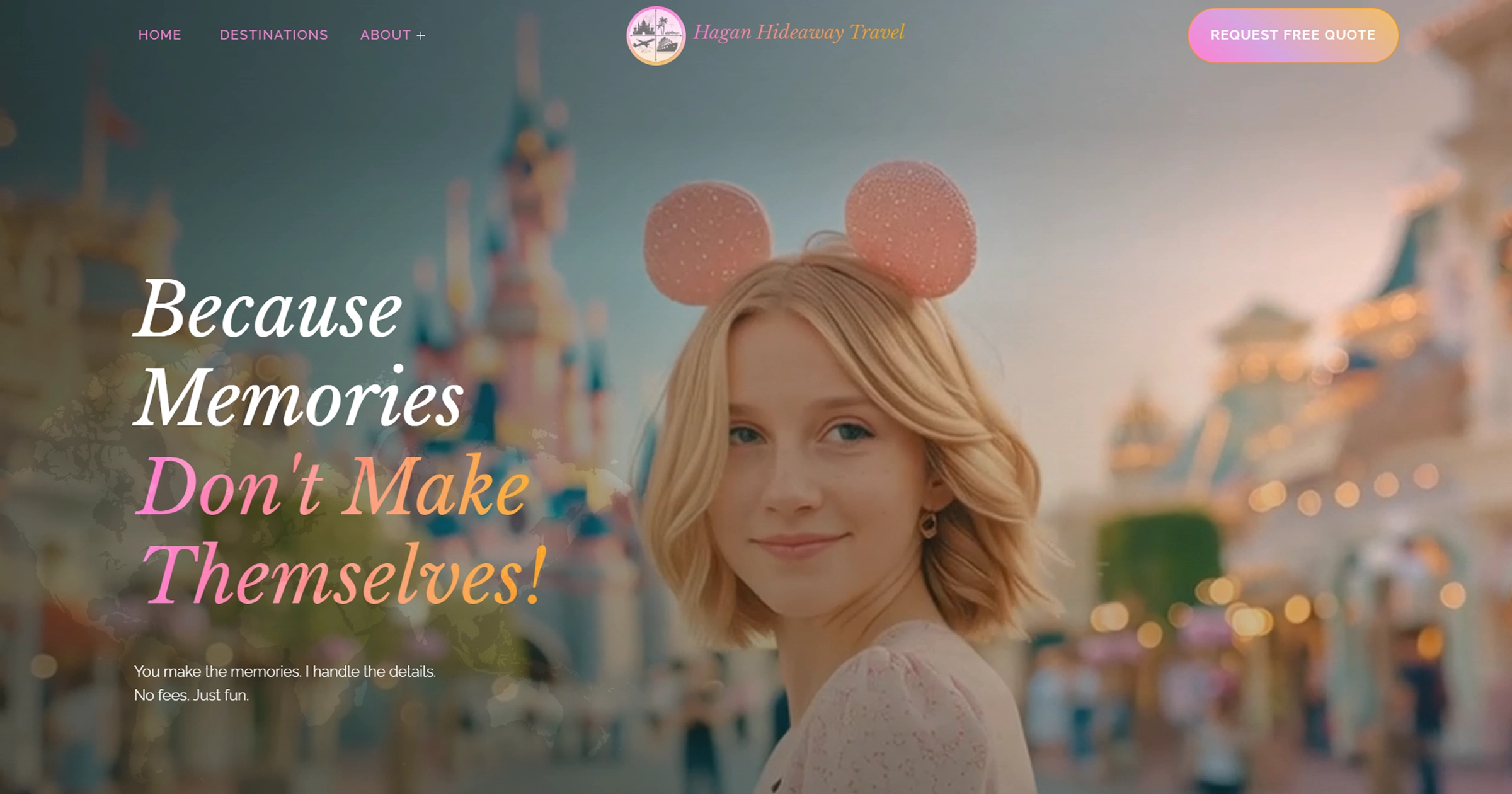 Hagan Hideaway Travel brand and website by Born Movement