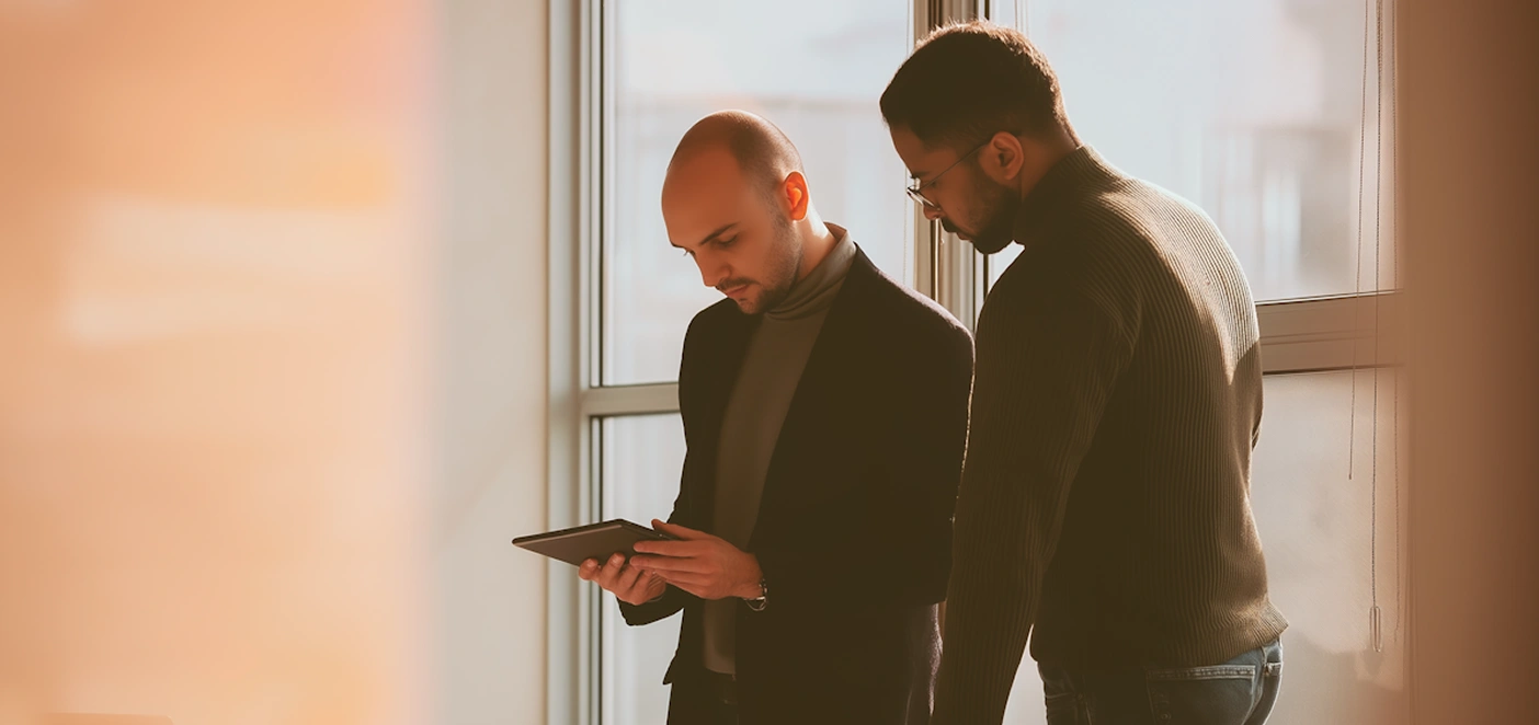 Men talking Image