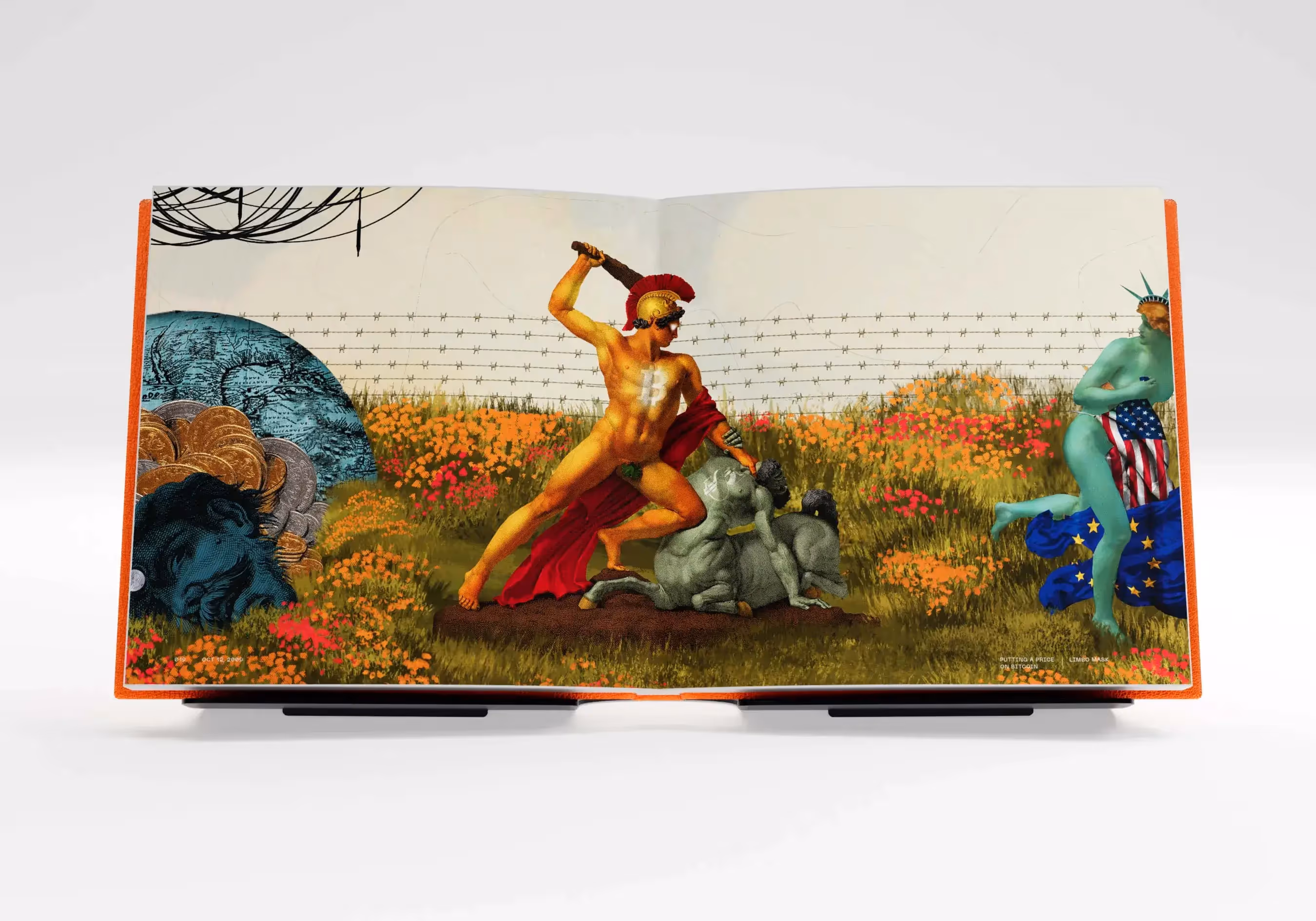 Artwork by Limbo Mask: 'Putting a Price on Bitcoin'. Part of BIT by Smashtoshi, a 128-piece limited-edition collection.