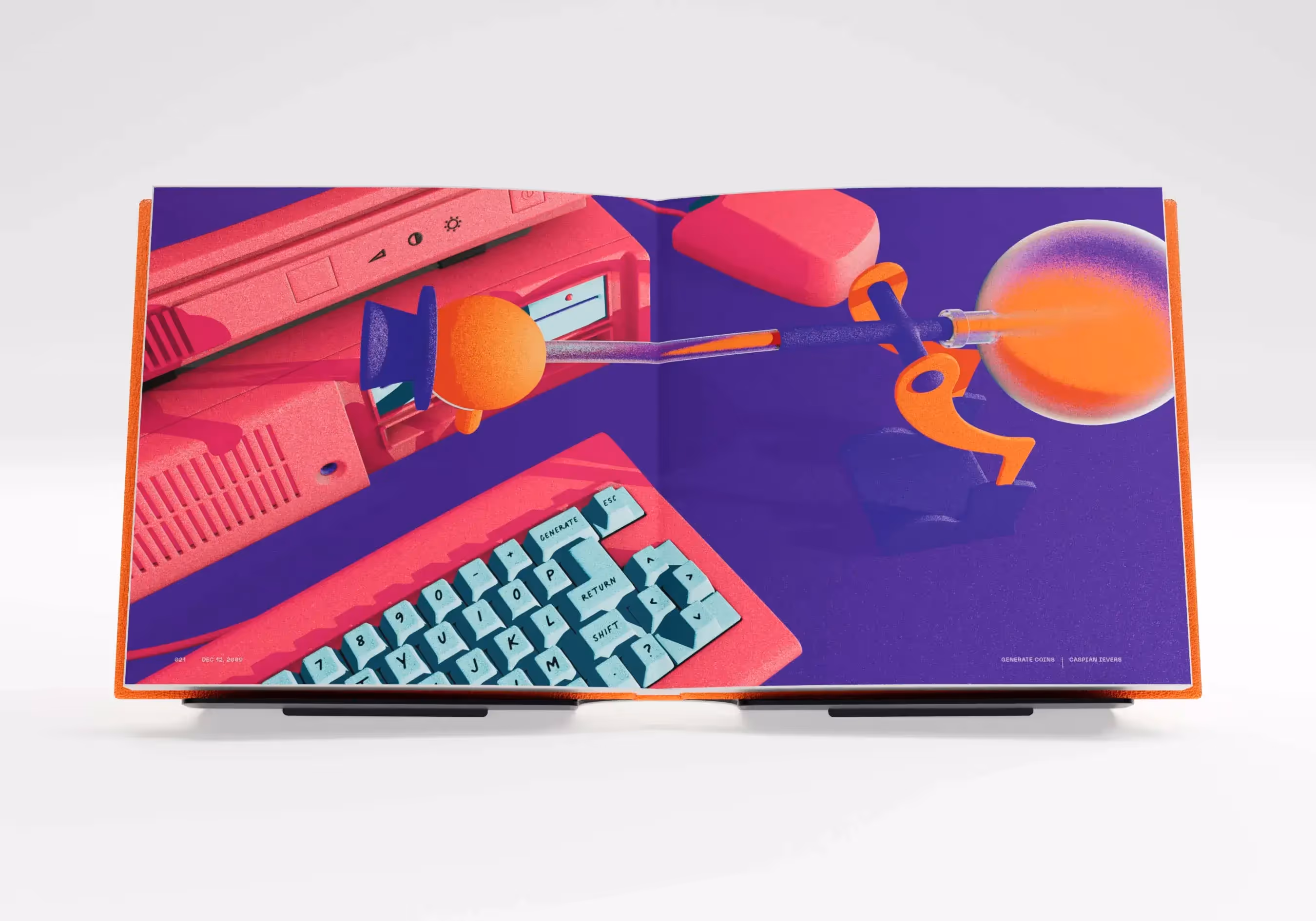 Artwork by Caspian Ievers: 'Generate Coins'. Part of BIT by Smashtoshi, a 128-piece limited-edition collection.