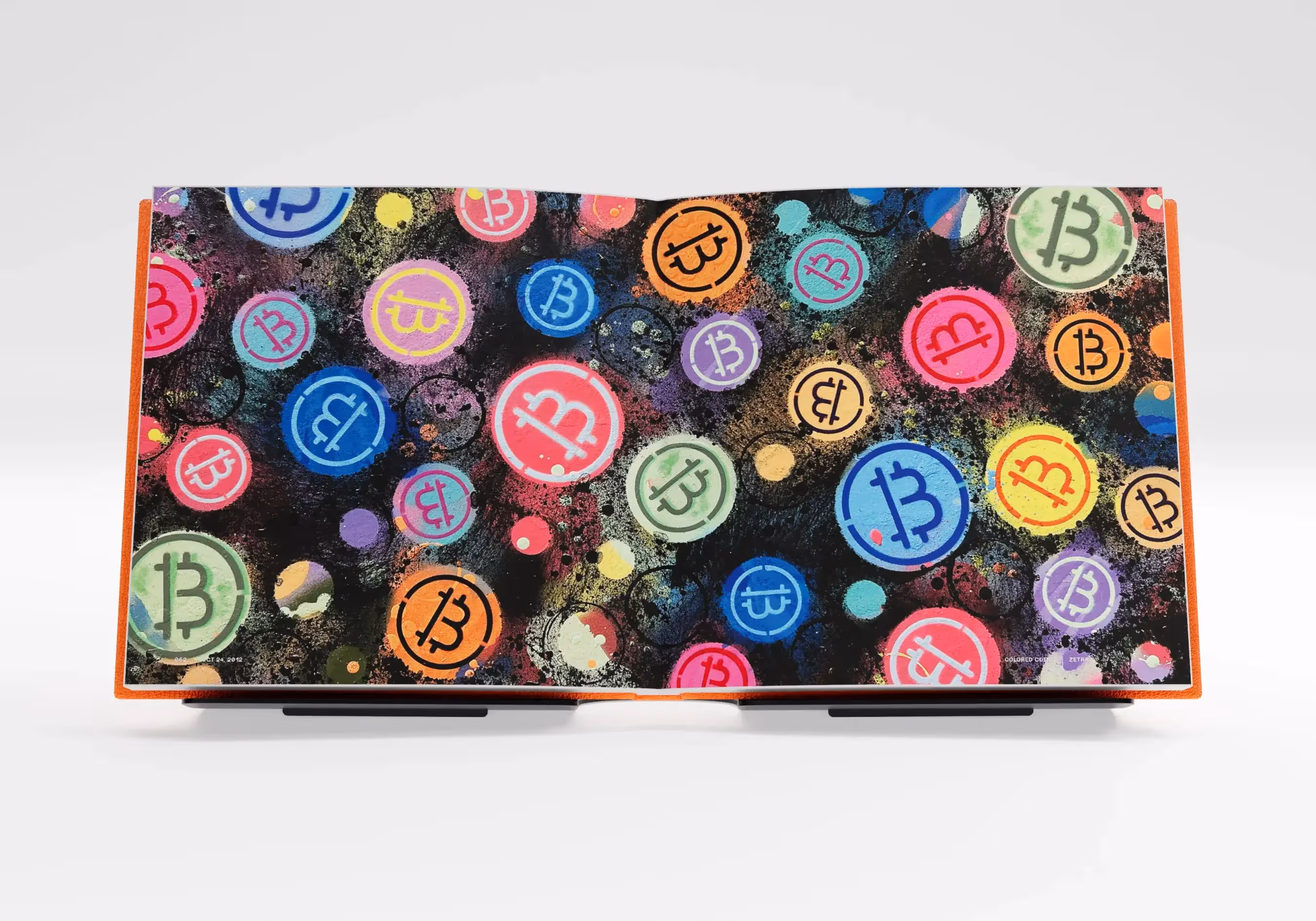 Artwork by Zetra: 'Colored Coins'. Part of BIT by Smashtoshi, a 128-piece limited-edition collection.