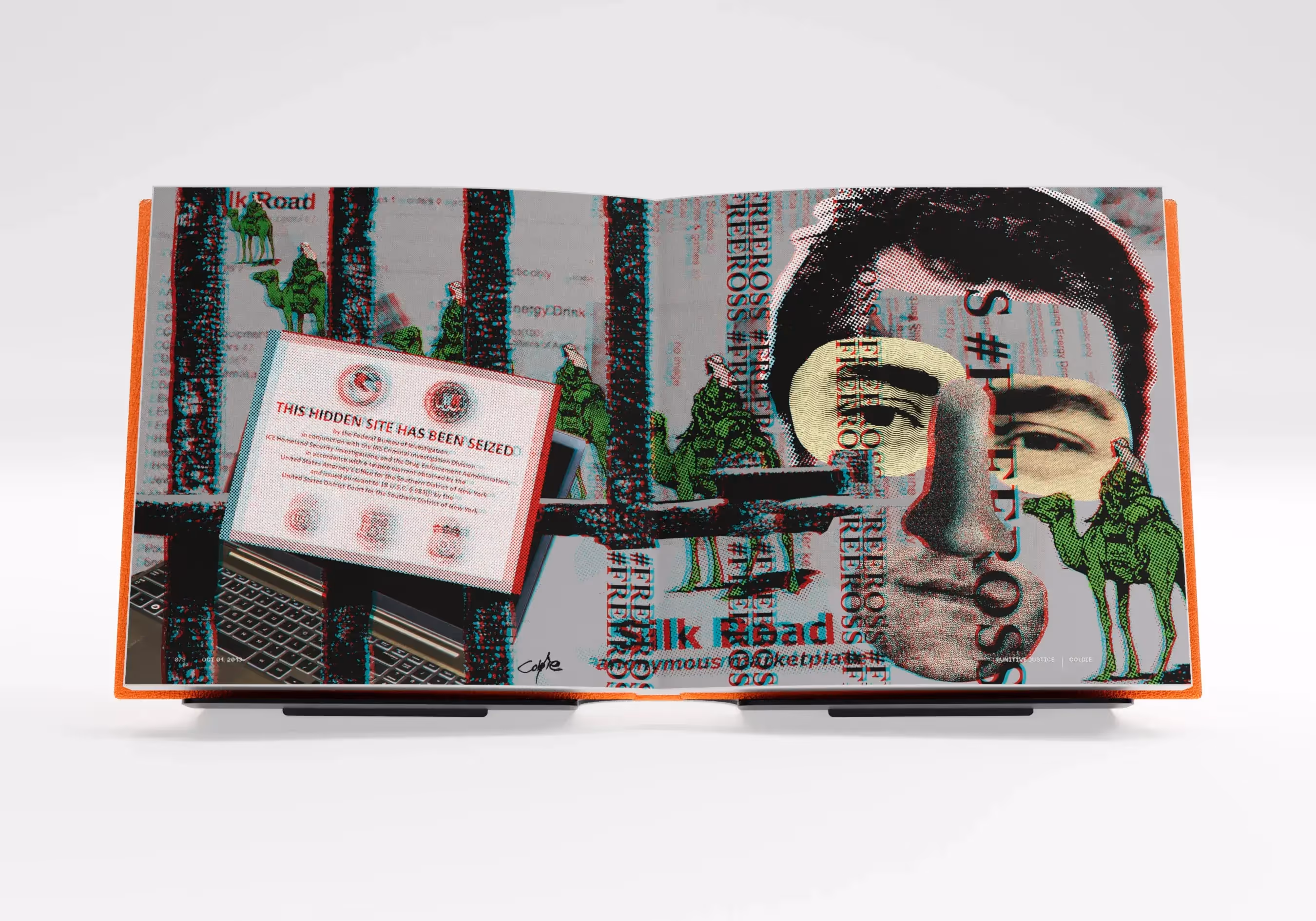 Artwork by Coldie: 'Punitive Justice'. Part of BIT by Smashtoshi, a 128-piece limited-edition collection.
