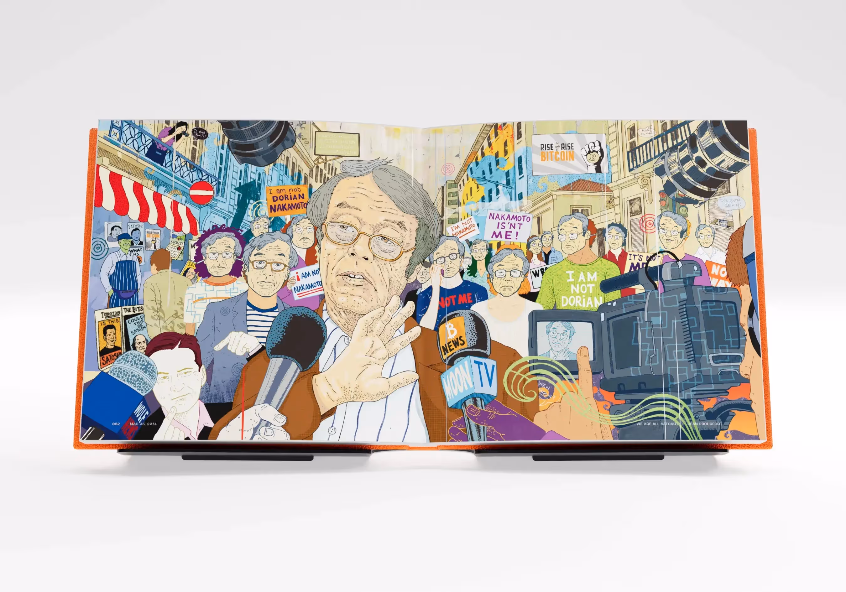 Artwork by Dean Proudfoot: 'We Are All Satoshi'. Part of BIT by Smashtoshi, a 128-piece limited-edition collection.