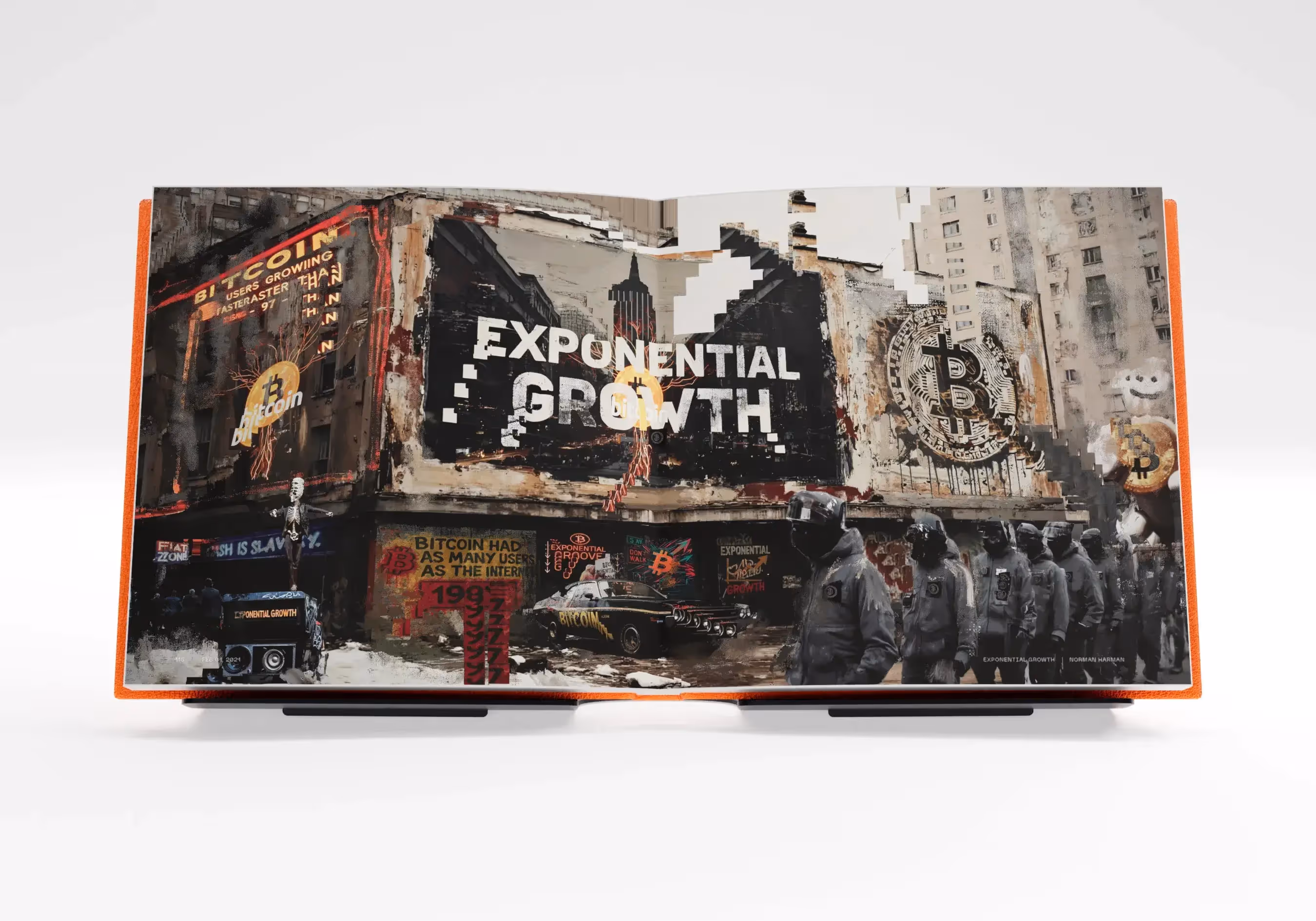 Artwork by Norman Harman: 'Exponential Growth'. Part of BIT by Smashtoshi, a 128-piece limited-edition collection.