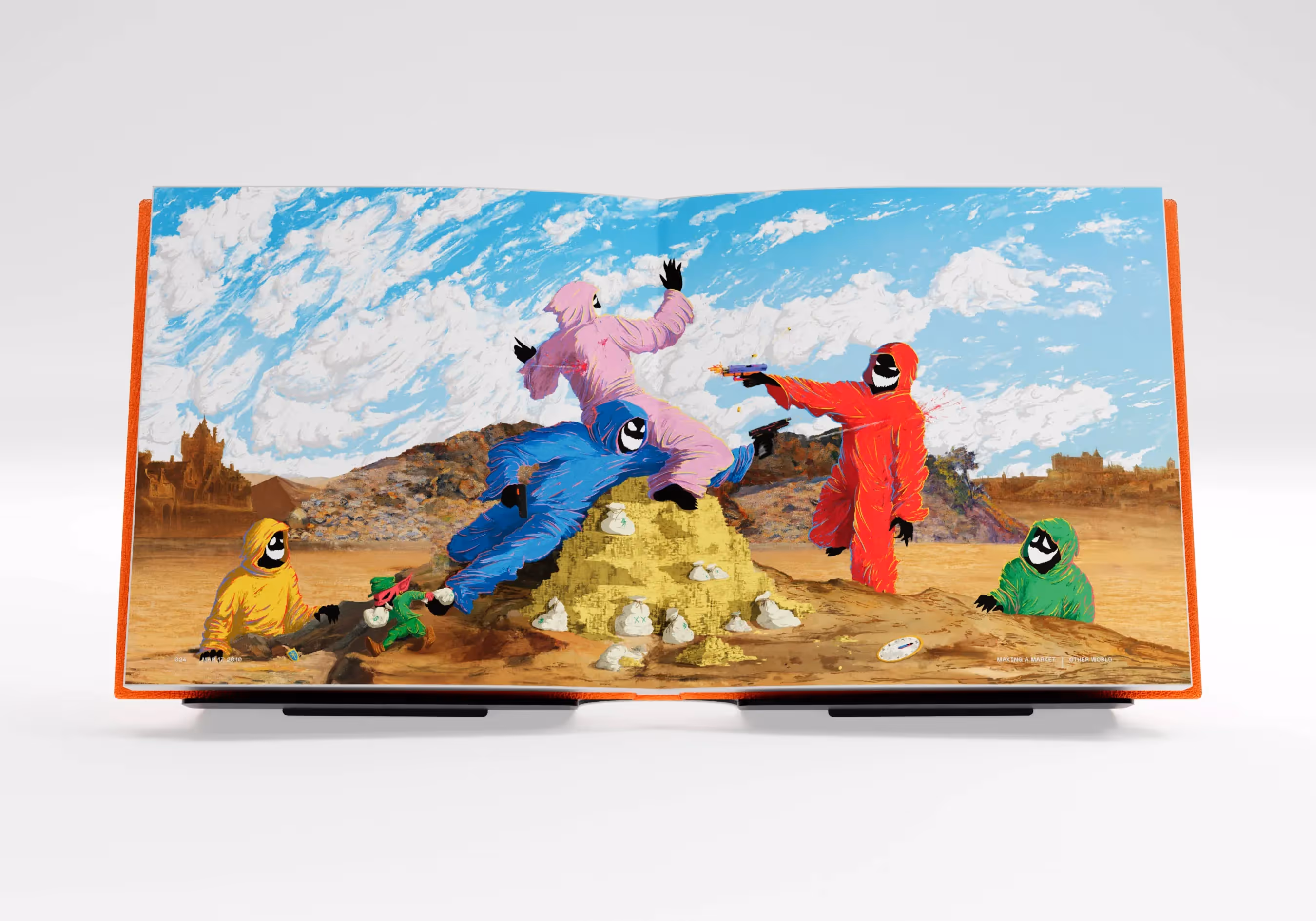 Artwork by Other World: 'Making a Market'. Part of BIT by Smashtoshi, a 128-piece limited-edition collection.