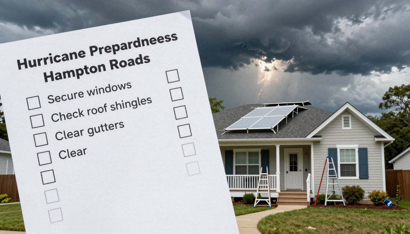 Hampton Roads hurricane home preparedness checklist