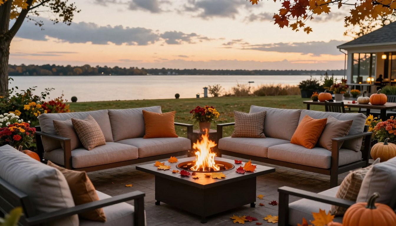 outdoor living space ideas fall