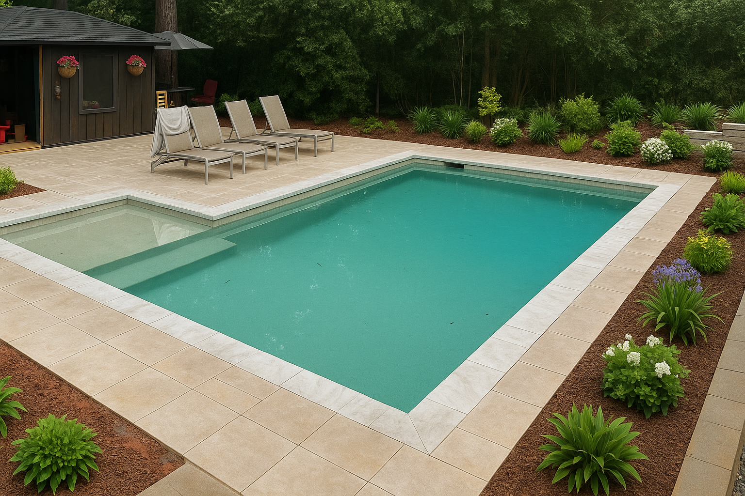 image of a happy customer (for a landscaping service)