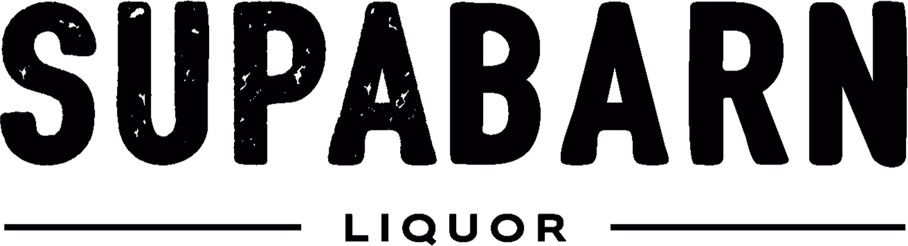 Supabarn logo with stylized text in black.