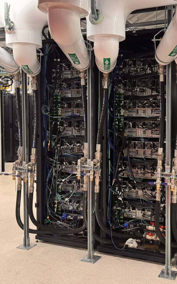 Server racks in a university lab