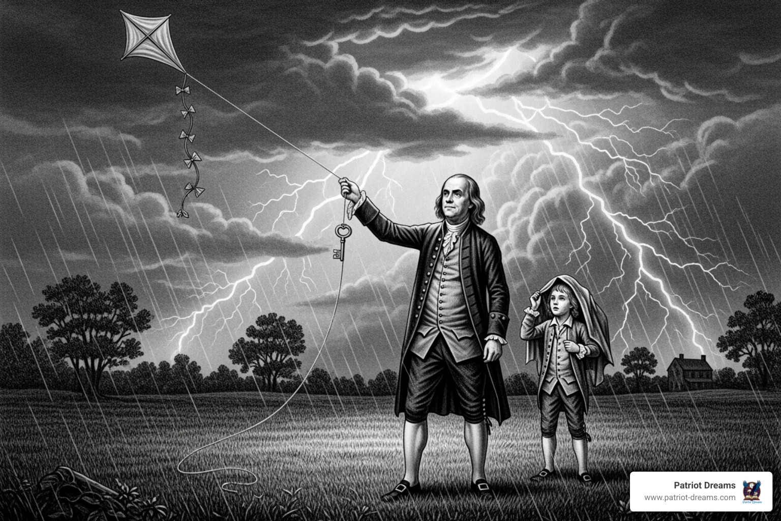 Franklin's kite experiment - All About Benjamin Franklin: Inventor, Diplomat, and Founding Father
