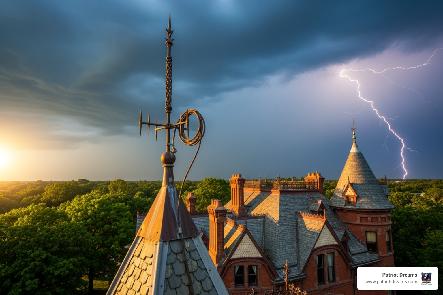 Lightning rod on a historic building - Benjamin Franklin’s Greatest Inventions That Changed the World