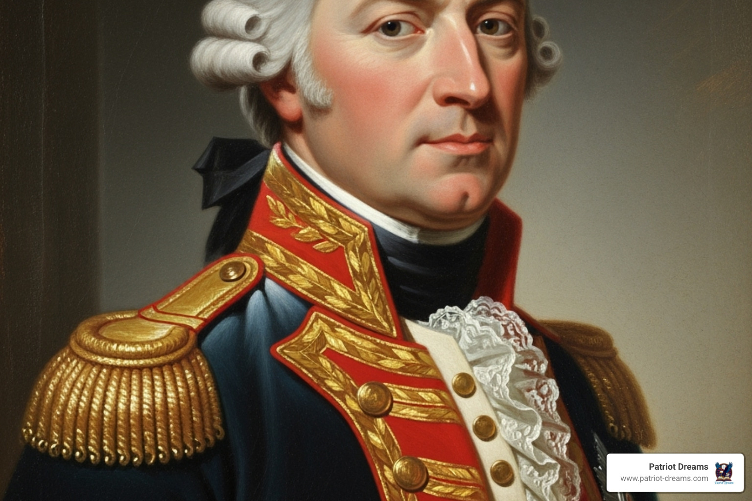Portrait of General Charles Cornwallis - Revolutionary War heroes