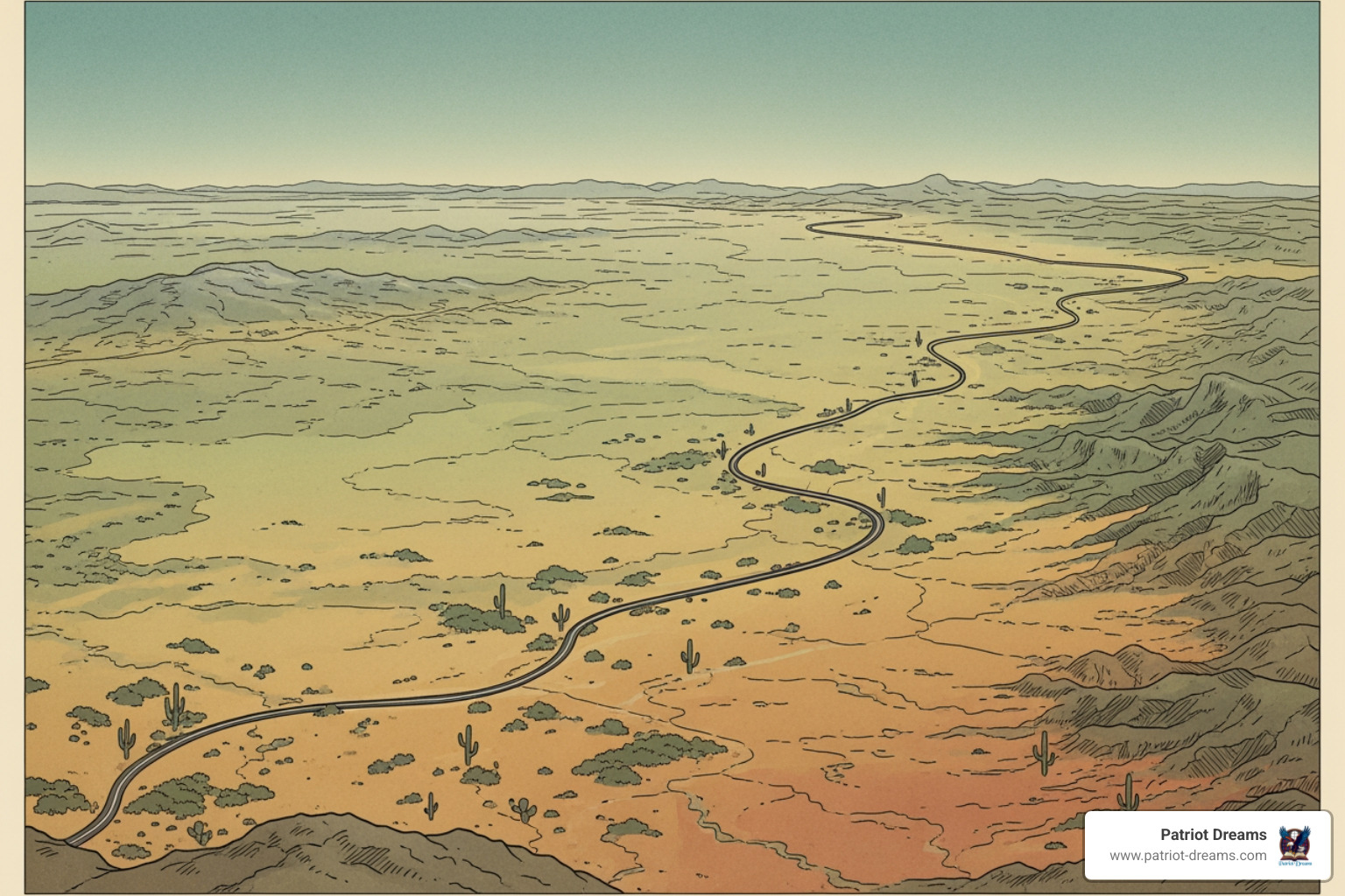 Vintage map of Route 66's path - The First Route 66 Road Trip: How America Learned to Wander Vintage map of Route 66's path - The First Route 66 Road Trip: How America Learned to Wander