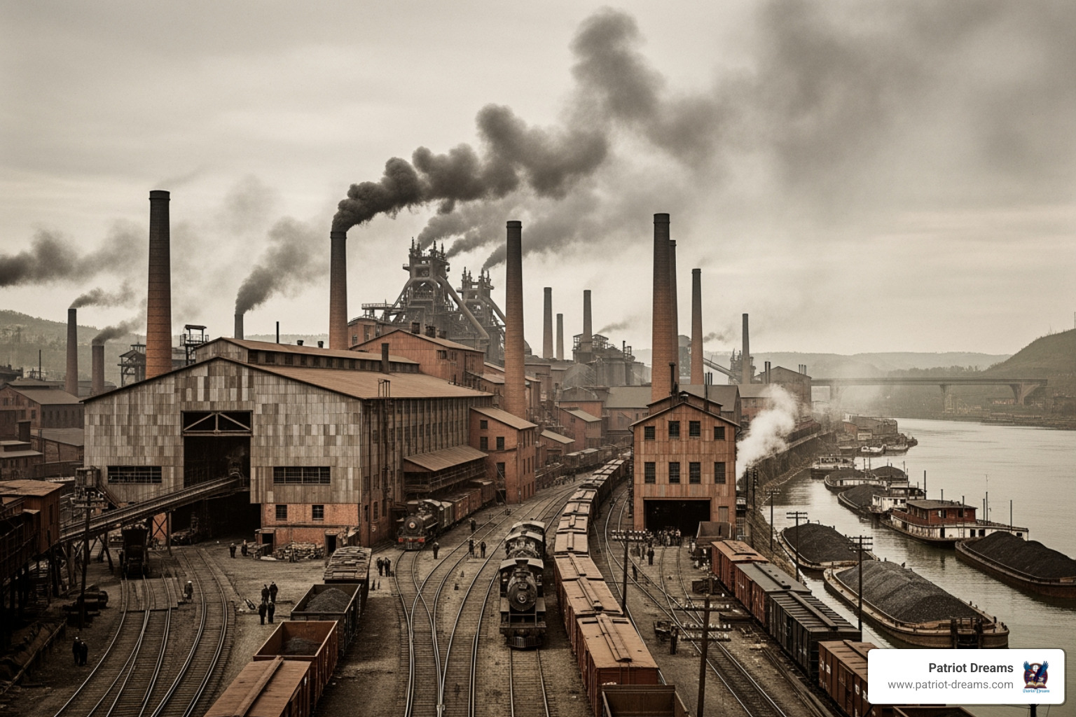 Edgar Thomson Steel Works in the late 19th century - Andrew Carnegie steel