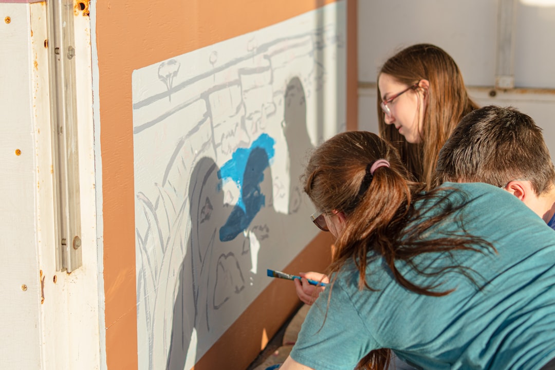 students collaborating on a history project - Engaging history lessons