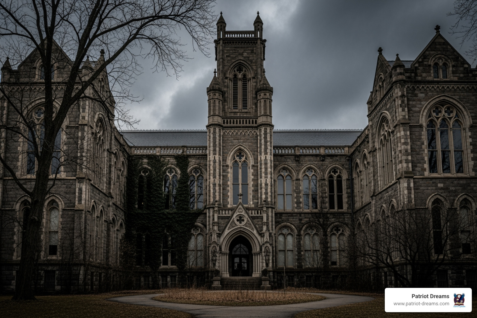 dramatic gothic architecture of the Ohio State Reformatory - haunted tours in ohio