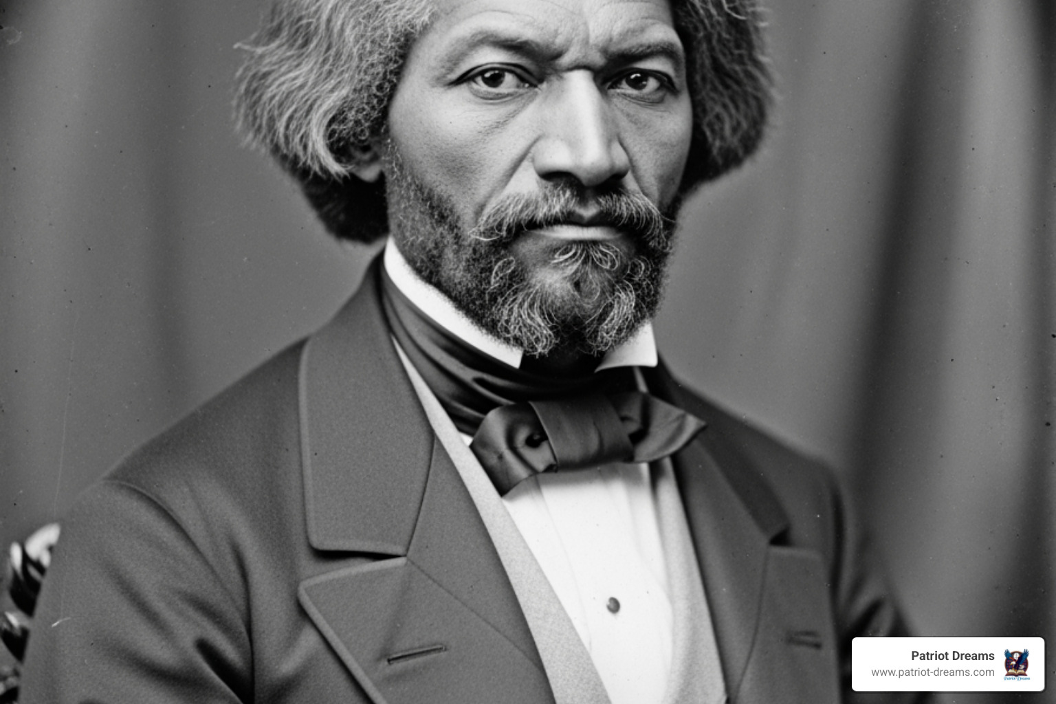 Historical portrait of Frederick Douglass - famous black men Historical portrait of Frederick Douglass - famous black men