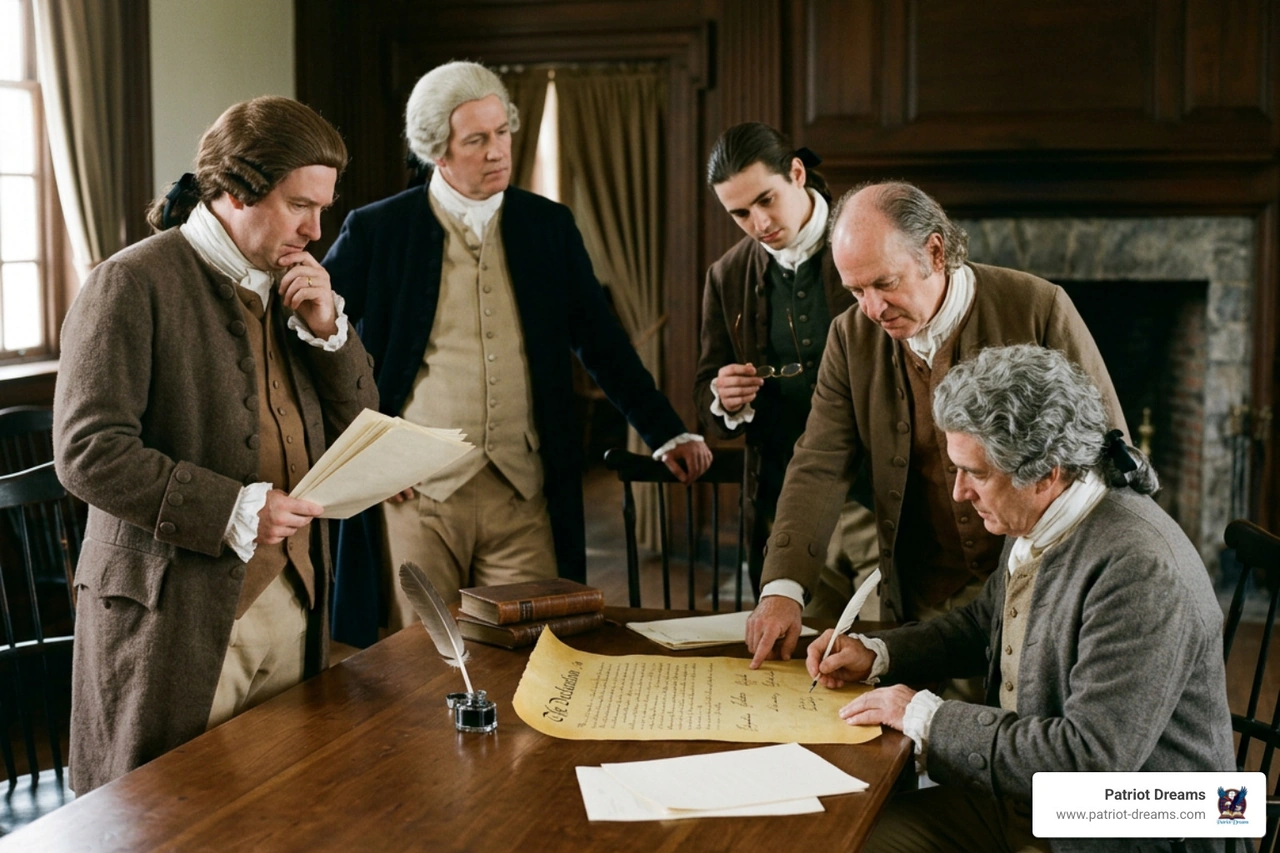 John Hancock signature bold quill strokes on engrossed parchment copy