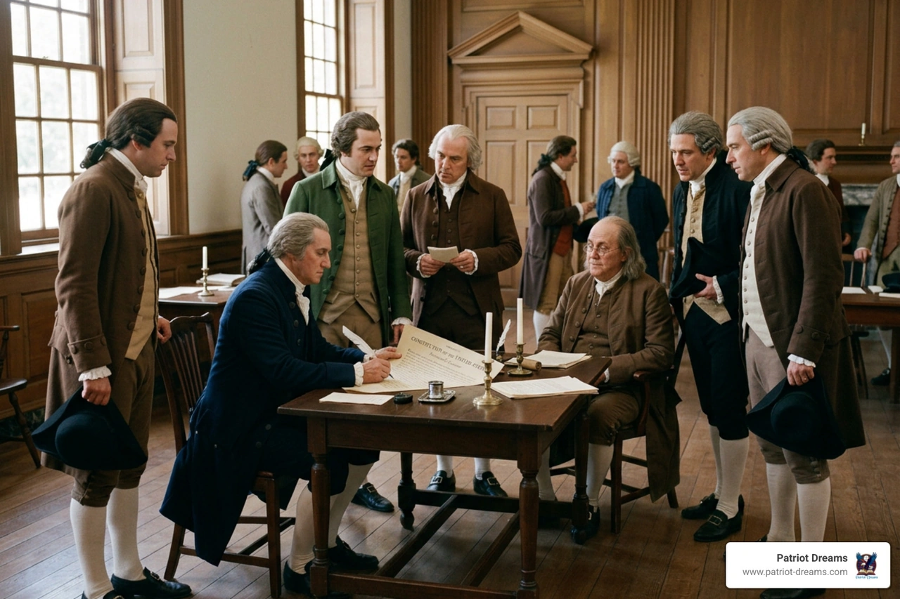 Original Constitution signature parchment page