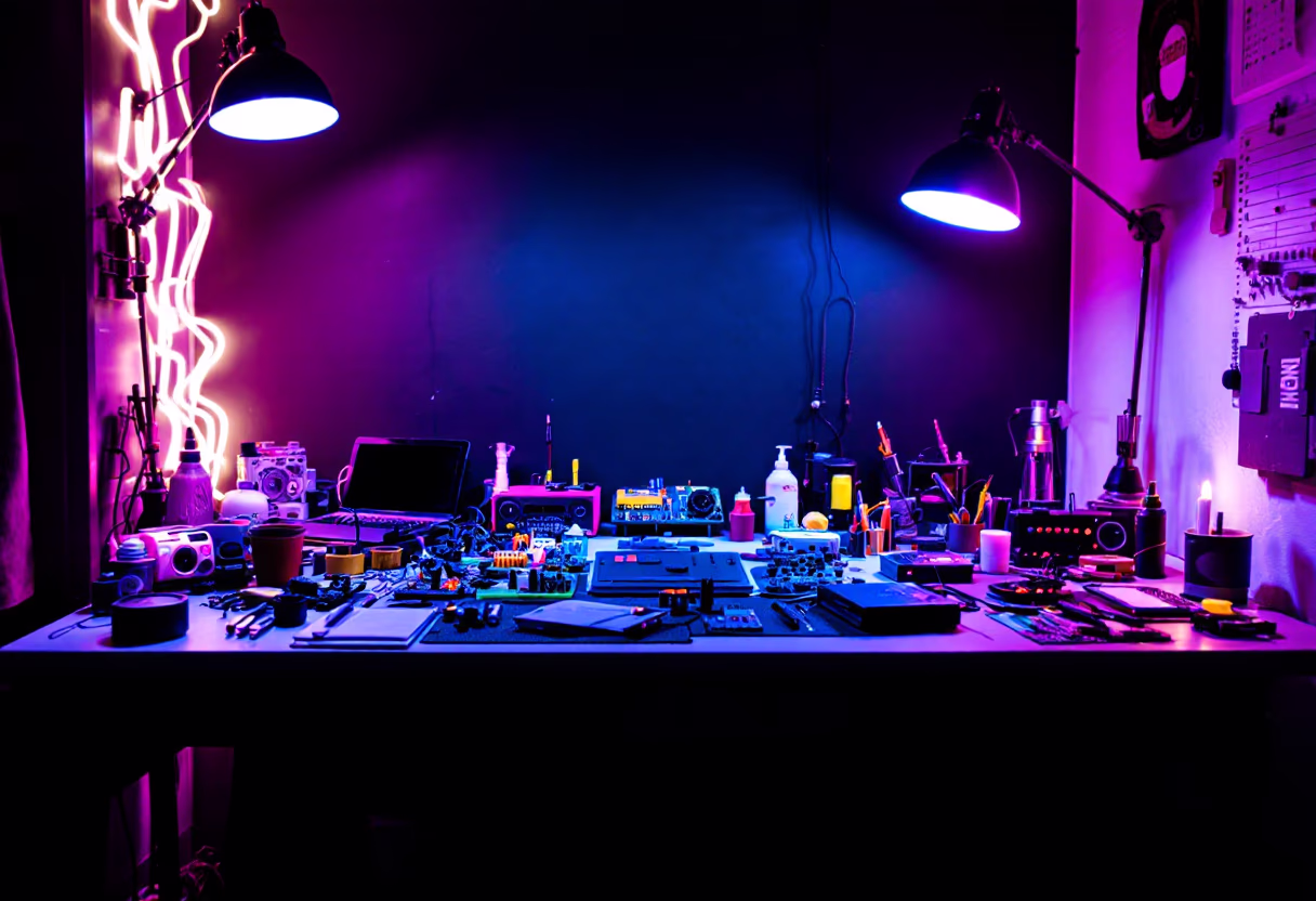 image of workspace (for a directtoconsumer electronics brand)