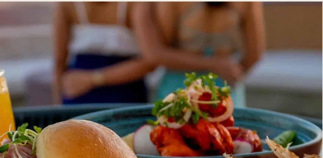 Dinner served on the sand at Azure Beach Club, Crimson Resort & Spa Mactan