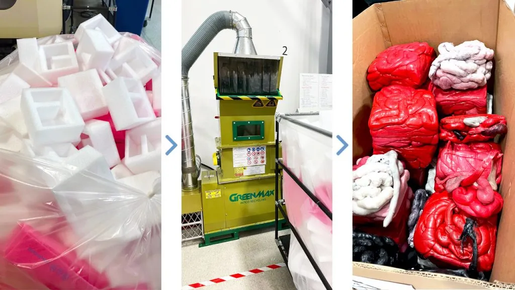 Greenmax - Plastic foam waste to ingots