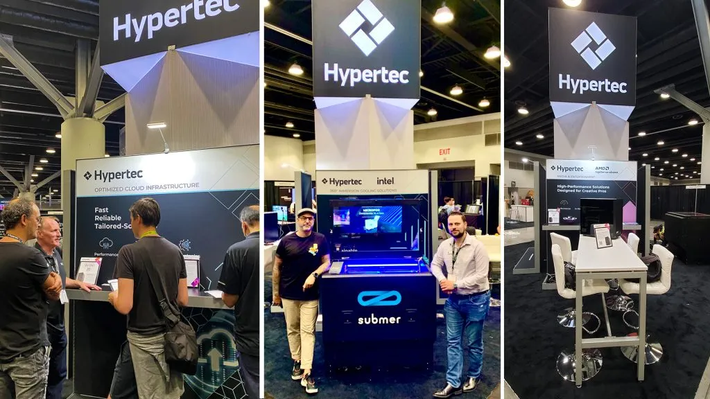 Hypertec's booth siggraph 2022