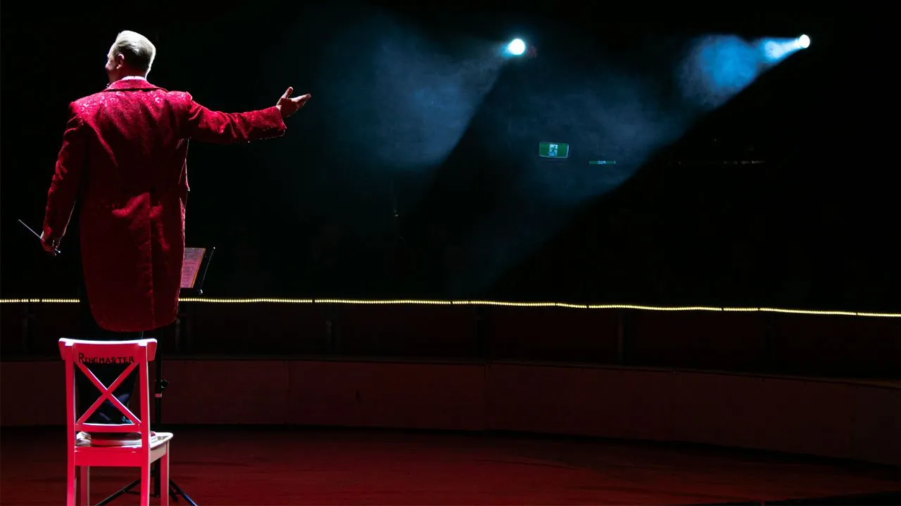 Circus during covid illustration