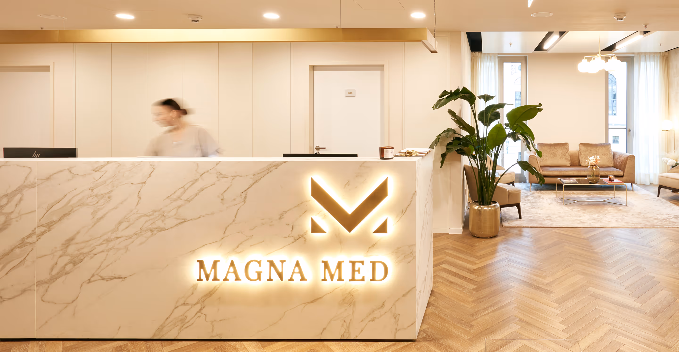 Empfang von Magna Med