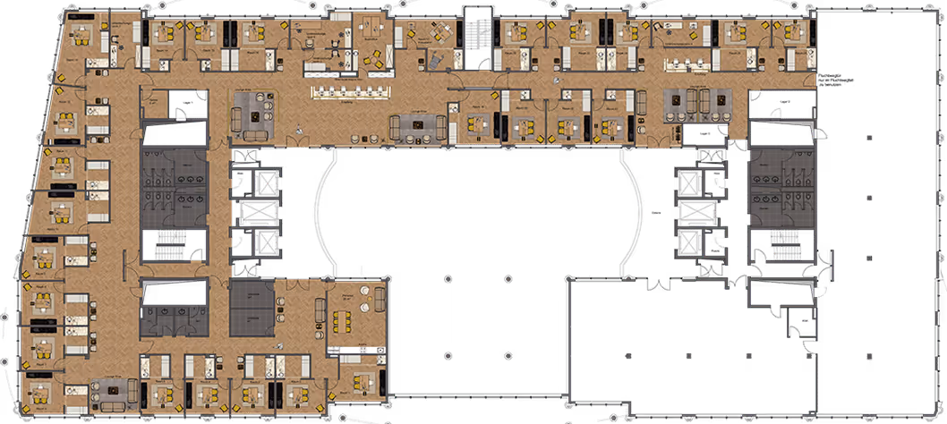 Grundriss von Magna Med in München für Praxisräume zur Miete