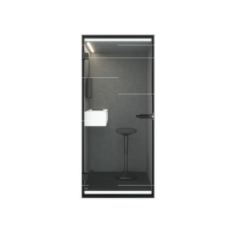 Opis elementów budki akustycznej Poddie Phone.