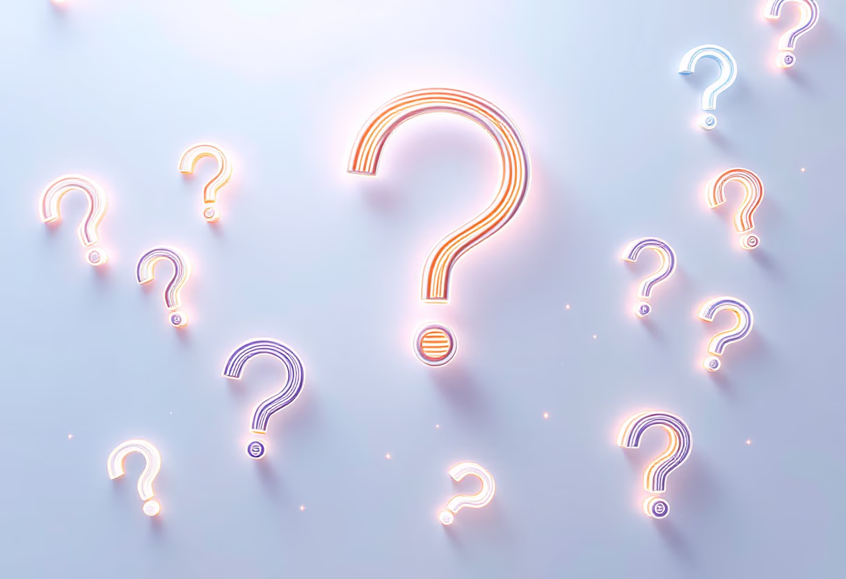 [background image] image of a question mark pattern (for a ai fintech company)