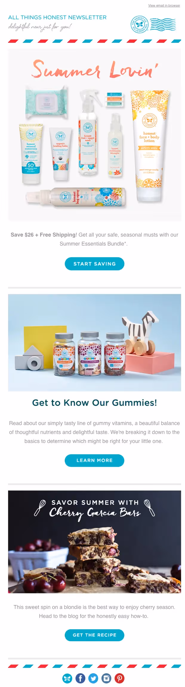 jessica alba honest company celebrity email newsletters