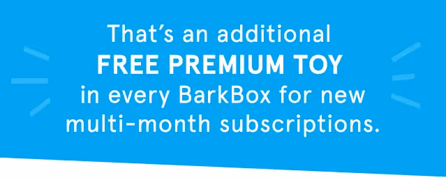 BarkBox asymmetrical blue content block