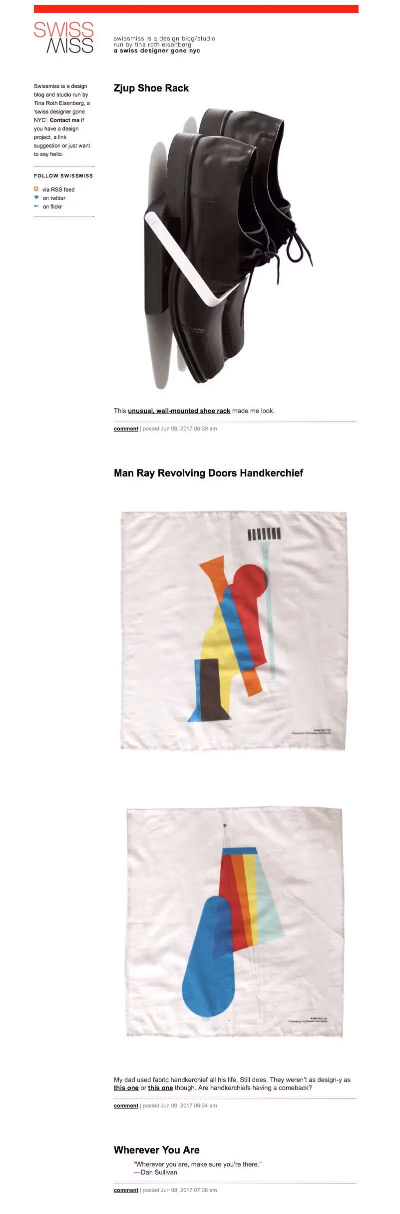 Swissmiss newsletter