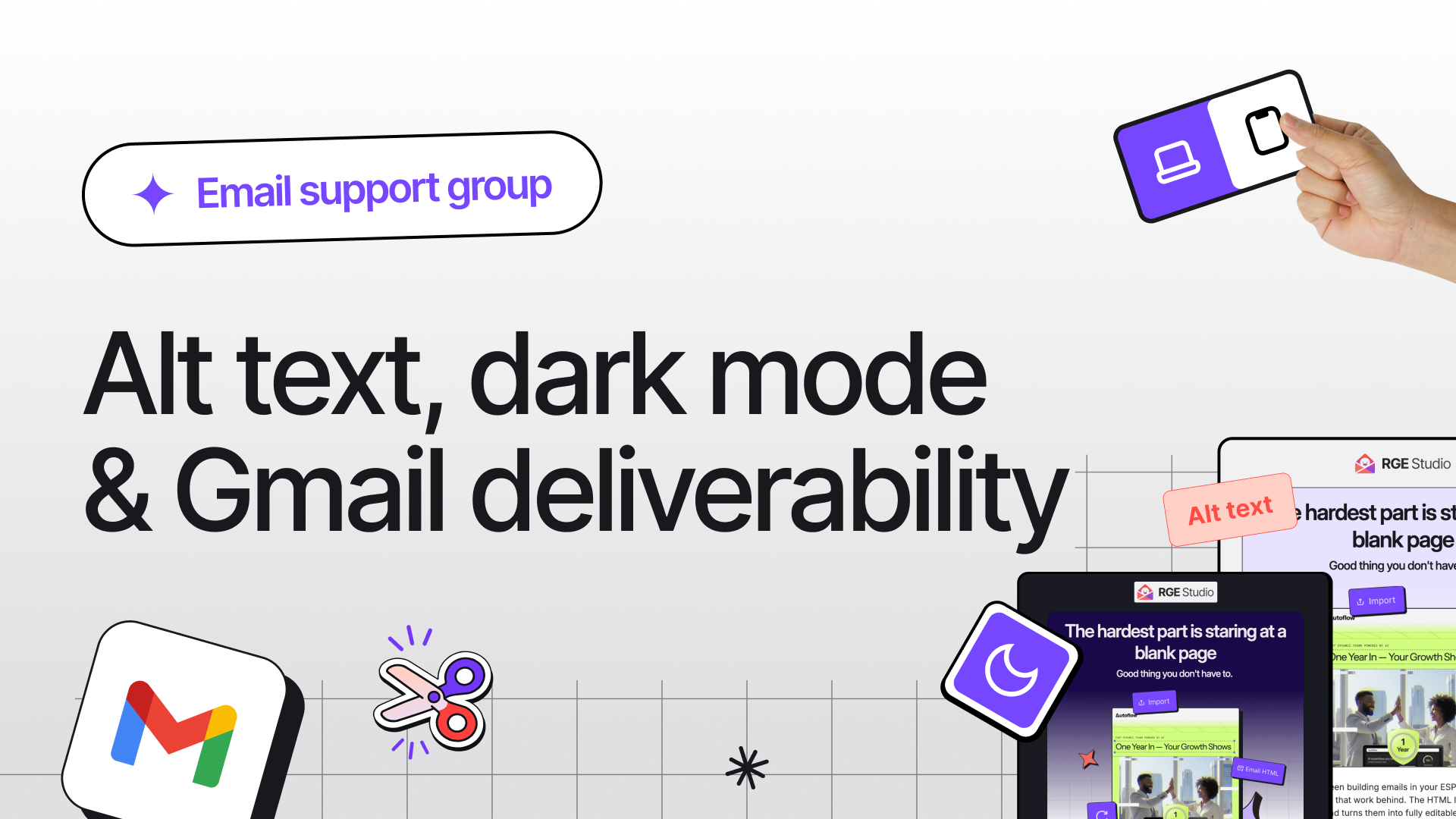 Email support group #3: