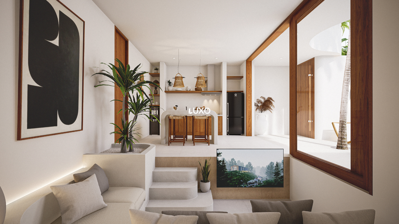 1-Bedroom Mediterranean Villa with Sunken Living Room – Balangan