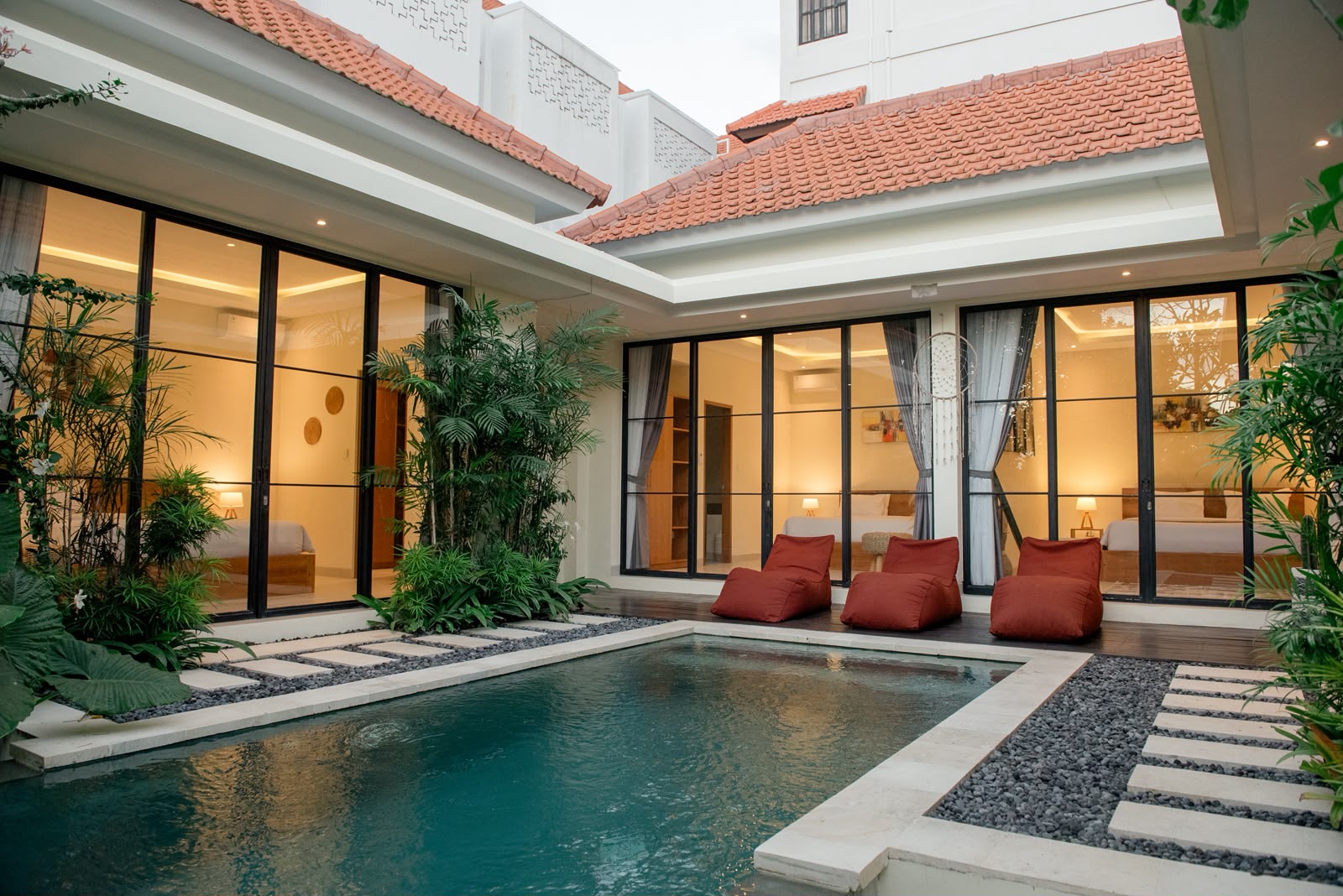 Elegant 3-Bedroom Sunset View Villa for Monthly Rental in Prime Pererenan