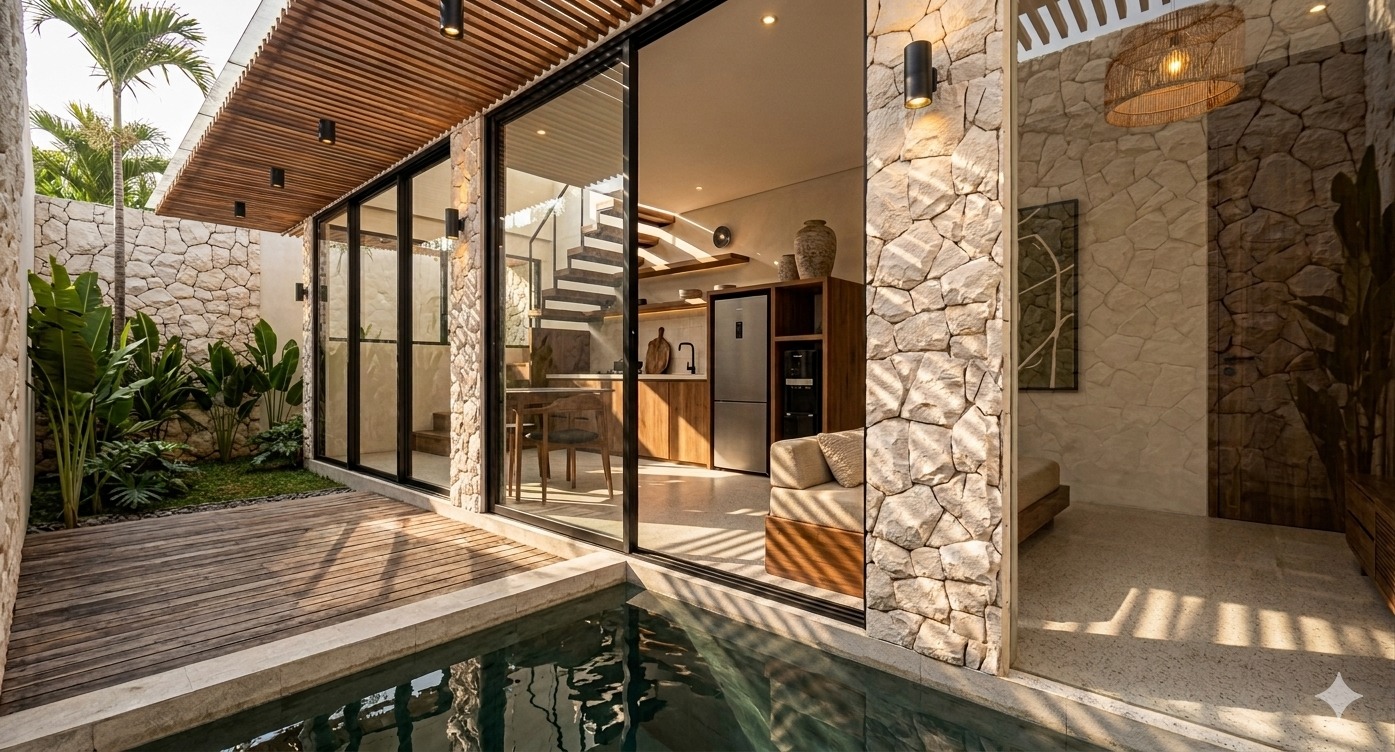 Premium 1 Bedroom Mezzanine Villa for Sale in Umalas